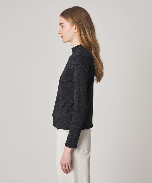 Steven Alan(スティーブンアラン)の「<Steven Alan>ラメ ボトルネック プルオーバー(Tシャツ/カットソー・レディース・ネイビー/オフホワイト・FREE)」の7枚目の写真