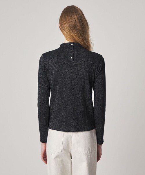 Steven Alan(スティーブンアラン)の「<Steven Alan>ラメ ボトルネック プルオーバー(Tシャツ/カットソー・レディース・ネイビー/オフホワイト・FREE)」の8枚目の写真