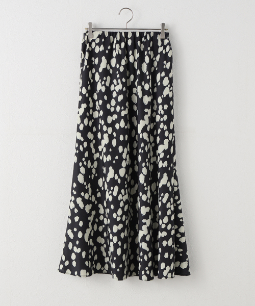 JOURNAL STANDARD(ジャーナルスタンダード)の「ダルメシアンガラスカート(スカート・レディース・ブラック/ベージュ・FREE)」の1枚目の写真