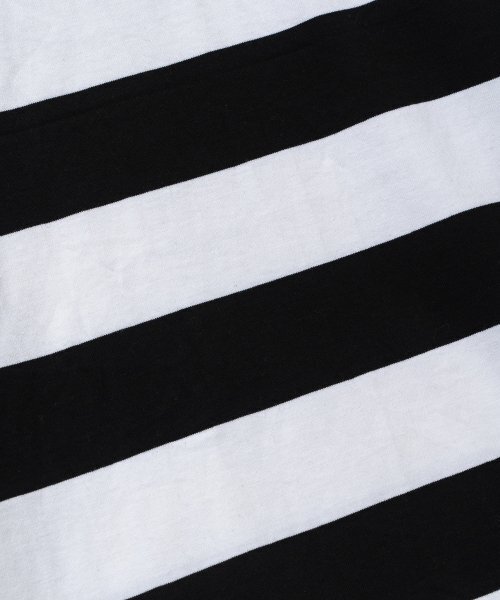 VASTIC(バスティック)の「ニューファウンドボールドストライプロングスリーブ_ブラック / ホワイト(Tシャツ/カットソー・メンズ・その他・LARGE/MEDIUM)」の7枚目の写真