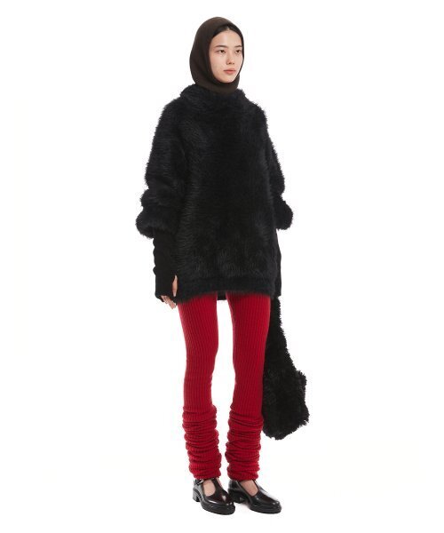 TRUNK PROJECT（トランクプロジェクト）の「Black Brushed Knit Sweater（ニット/セーター・レディース・ブラック・LARGE/SMALL/X-SMALL）」の3枚目の写真