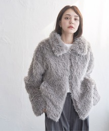 notch. | フェイクファーショートジャケット(その他アウター)