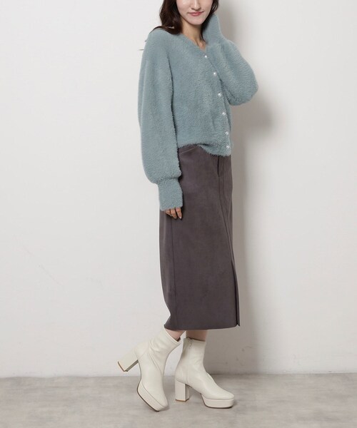 ESPERANZA(エスペランサ)の「ゆる傾斜ショートブーツ(ブーツ・レディース・アイボリー/ブラック/ブラック系・S/M/L/LL)」の15枚目の写真