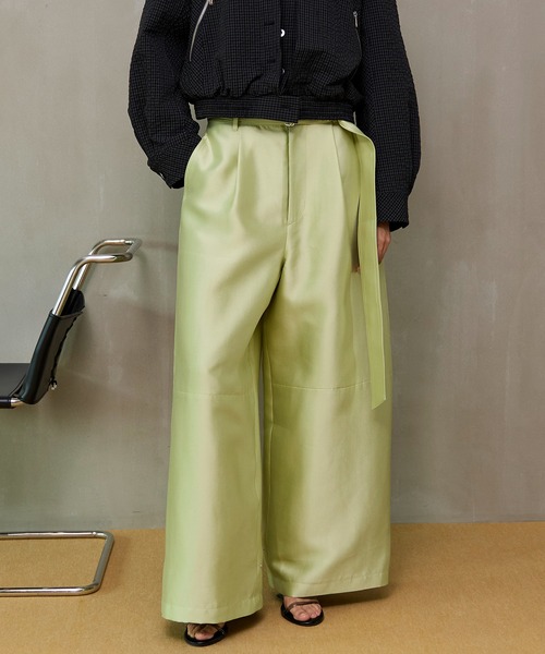 Flight Satin Wide Pants/フライトサテンワイドパンツ