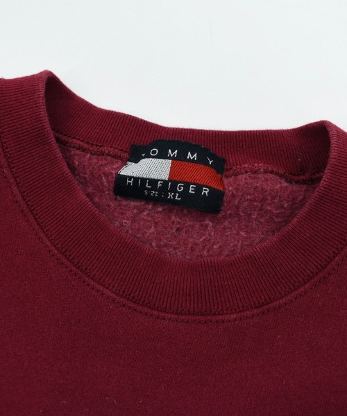 VINTAGE（ヴィンテージ）の「【USED】90-00’s TOMMY HILFIGER 刺繍ロゴ スウェット（スウェット・メンズ・ボルドー・X-LARGE）」の3枚目の写真