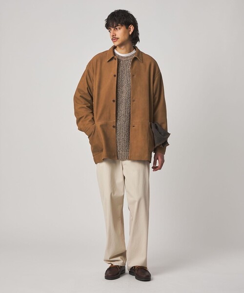 Steven Alan＞ ゴート スエード レザー カバーオール（カバーオール