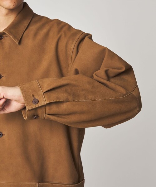 Steven Alan＞ ゴート スエード レザー カバーオール（カバーオール