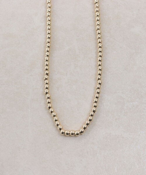fredy emue（フレディエミュ）の「メタルビーズミドルネックレス（ネックレス・レディース・ゴールド/シルバー・FREE）」の6枚目の写真