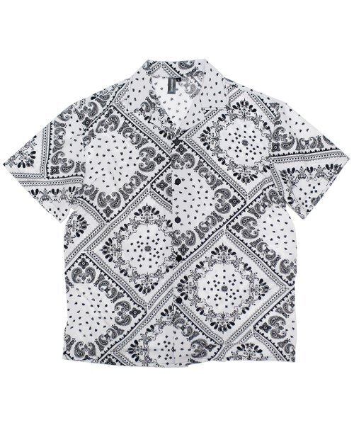ROCKPSYCHO(ロックサイコ)の「サマーシャツ ペイズリー/ホワイト(シャツ/ブラウス・メンズ・その他・LARGE/MEDIUM/SMALL/X-LARGE)」の1枚目の写真