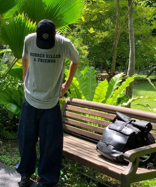 RUBBER KILLER（ラバーキラー）の「ロジャーバックパック＆サイドバッグ_モーターサイクルライダー用 [ブラック]（バックパック/リュック・メンズ・その他・FREE）」の6枚目の写真