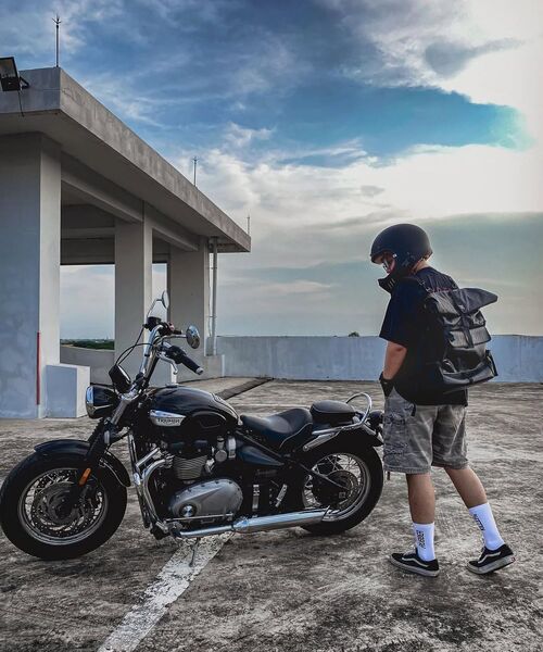 RUBBER KILLER（ラバーキラー）の「ロジャーバックパック＆サイドバッグ_モーターサイクルライダー用 [ブラック]（バックパック/リュック・メンズ・その他・FREE）」の10枚目の写真