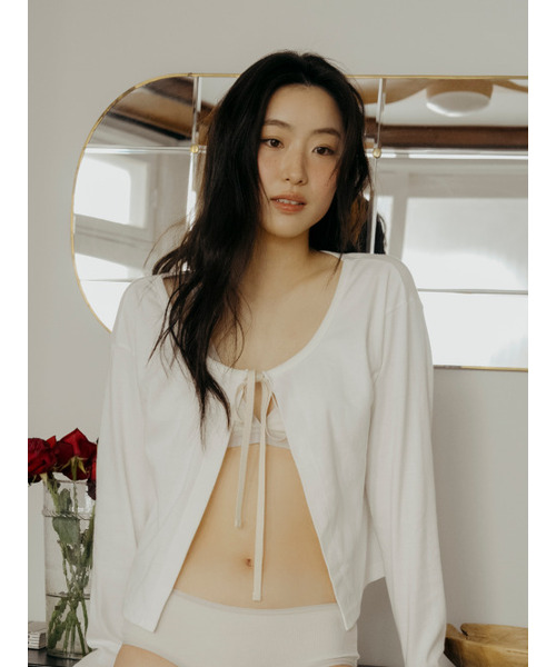 SOOPUI(スープイ)の「Fluffy organic cotton string cardigan in Ivory(Tシャツ/カットソー・レディース・その他・SMALL/MEDIUM)」の1枚目の写真
