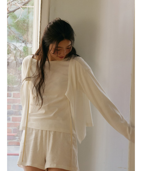 SOOPUI(スープイ)の「Fluffy organic cotton string cardigan in Ivory(Tシャツ/カットソー・レディース・その他・SMALL/MEDIUM)」の5枚目の写真