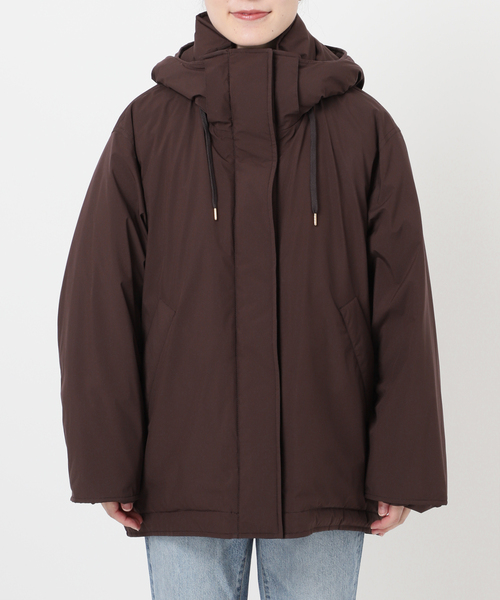 今季新品タグ付Spick and Span 2WAY撥水ダウンハーフコート38茶 追加》2WAY撥水ダウンハーフコート（ダウン・中綿ベスト）｜Spick and