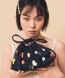 Casselini(キャセリーニ)チャーム付きショルダーバッグ