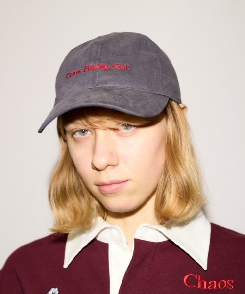 THROW by SLY（スローバイスライ）の「THROW Chaos Fishing Club CAP カオスフィッシングクラブ キャップ 秋服 冬服（キャップ・レディース・ブラック/ダークグレー・FREE）」の2枚目の写真