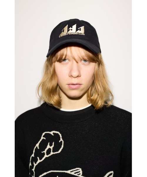 THROW by SLY（スローバイスライ）の「THROW Chaos Fishing Club CAP カオスフィッシングクラブ キャップ 秋服 冬服（キャップ・レディース・ブラック/ダークグレー・FREE）」の11枚目の写真