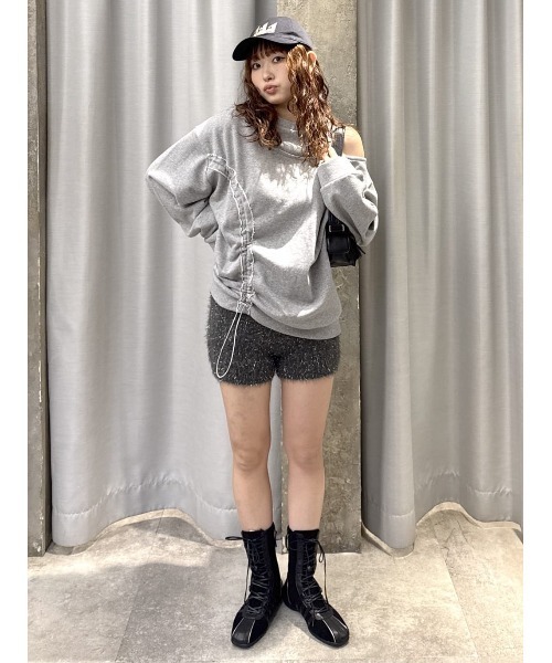 THROW by SLY（スローバイスライ）の「THROW Chaos Fishing Club CAP カオスフィッシングクラブ キャップ 秋服 冬服（キャップ・レディース・ブラック/ダークグレー・FREE）」の6枚目の写真
