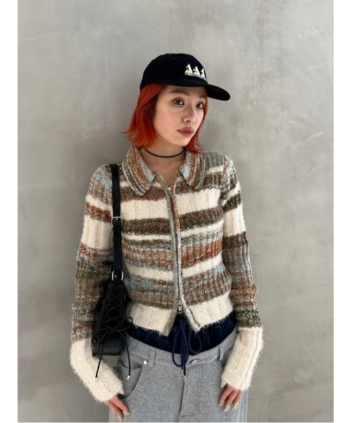 THROW by SLY（スローバイスライ）の「THROW Chaos Fishing Club CAP カオスフィッシングクラブ キャップ 秋服 冬服（キャップ・レディース・ブラック/ダークグレー・FREE）」の7枚目の写真