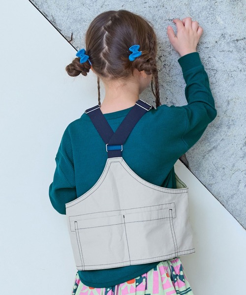 Life Support Products（ライフサポートプロダクツ）の「【26年春夏新色】ワッフルロンT（Tシャツ/カットソー・キッズ・オフホワイト/ブルー/ライトブラウン/グレー系その他/ブラック/ホワイト系その他2/杢グレー/ホワイト系その他/ピンク/グリーン/ライトグリーン/ブルー系その他/イエロー/ラベンダー・100/95/90/80/140/130/120/110/150）」の8枚目の写真