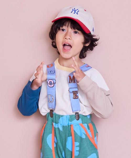 Life Support Products（ライフサポートプロダクツ）の「【26年春夏新色】ワッフルロンT（Tシャツ/カットソー・キッズ・オフホワイト/ブルー/ライトブラウン/グレー系その他/ブラック/ホワイト系その他2/杢グレー/ホワイト系その他/ピンク/グリーン/ライトグリーン/ブルー系その他/イエロー/ラベンダー・100/95/90/80/140/130/120/110/150）」の3枚目の写真