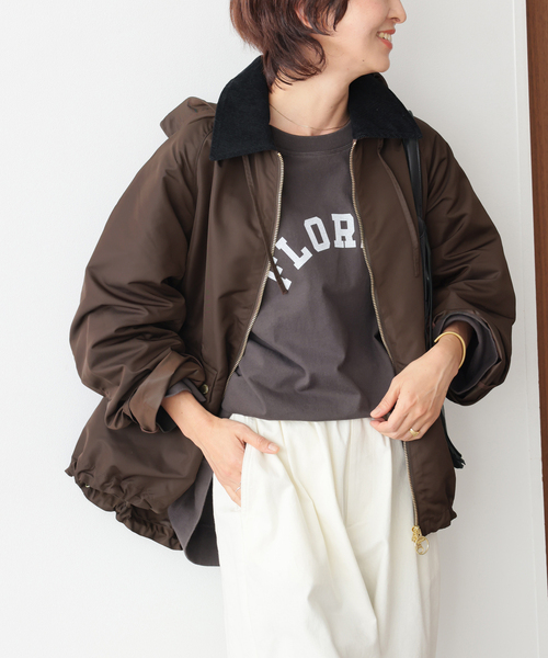 Barbour（バブアー）の「［26SS新作］別注【Barbour/バブアー】modified short jacket：ブルゾン（その他アウター・レディース・カーキ/ブラウン・38）」の3枚目の写真