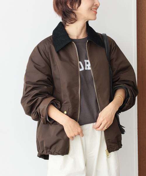 Barbour（バブアー）の「［26SS新作］別注【Barbour/バブアー】modified short jacket：ブルゾン（その他アウター・レディース・カーキ/ブラウン・38）」の5枚目の写真