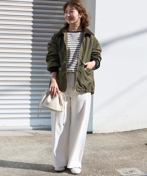 Barbour（バブアー）の「［26SS新作］別注【Barbour/バブアー】modified short jacket：ブルゾン（その他アウター・レディース・カーキ/ブラウン・38）」の8枚目の写真