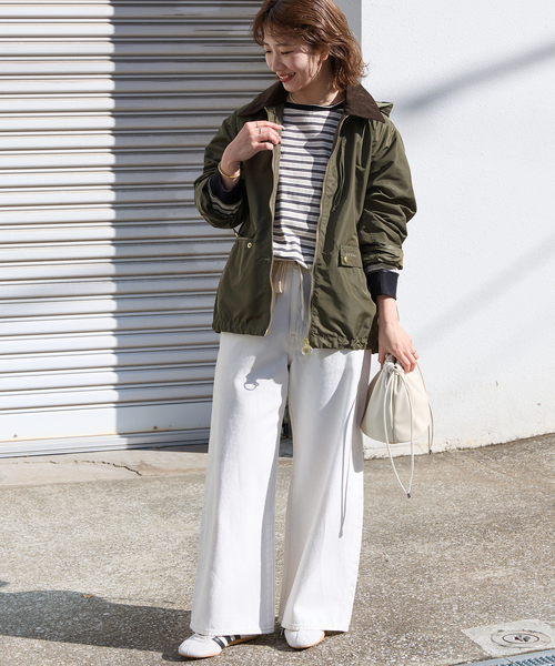 Barbour（バブアー）の「［26SS新作］別注【Barbour/バブアー】modified short jacket：ブルゾン（その他アウター・レディース・カーキ/ブラウン・38）」の9枚目の写真