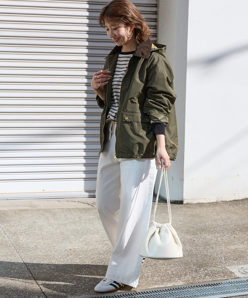 Barbour（バブアー）の「［26SS新作］別注【Barbour/バブアー】modified short jacket：ブルゾン（その他アウター・レディース・カーキ/ブラウン・38）」の10枚目の写真