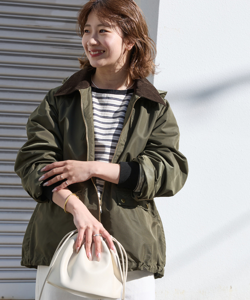 Barbour（バブアー）の「［26SS新作］別注【Barbour/バブアー】modified short jacket：ブルゾン（その他アウター・レディース・カーキ/ブラウン・38）」の13枚目の写真