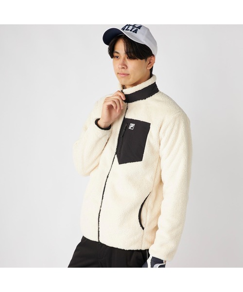 FILA フィラ シャギー フリース ジャケット ブルゾン（ブルゾン