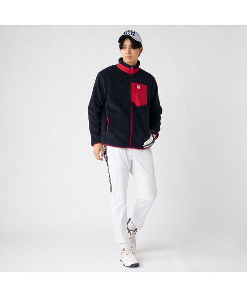 FILA(フィラ)の「FILA フィラ シャギー フリース ジャケット ブルゾン(ブルゾン・メンズ・ブラック/オフホワイト/ネイビー・M/LL/L)」の17枚目の写真