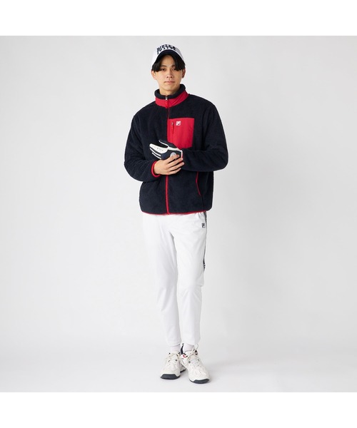 FILA(フィラ)の「FILA フィラ シャギー フリース ジャケット ブルゾン(ブルゾン・メンズ・ブラック/オフホワイト/ネイビー・M/LL/L)」の18枚目の写真