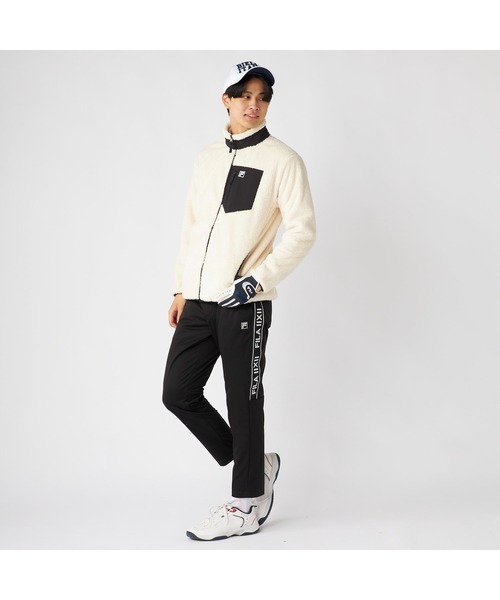FILA(フィラ)の「FILA フィラ シャギー フリース ジャケット ブルゾン(ブルゾン・メンズ・ブラック/オフホワイト/ネイビー・M/LL/L)」の7枚目の写真