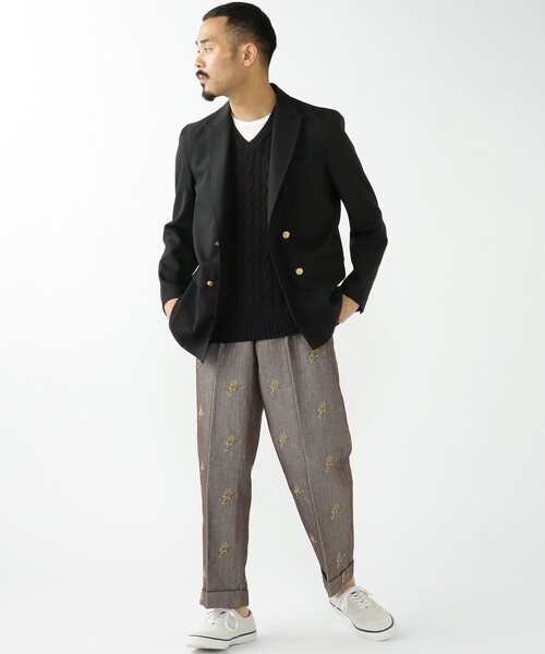 BEAMS PLUS（ビームスプラス）の「4B Double Breasted Blazer Wool（テーラードジャケット・メンズ・ネイビー・L/M/S）」の3枚目の写真