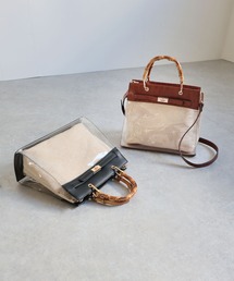 MIAN  | 2wayクリアハンドバッグ【詳細動画あり】(ハンドバッグ)