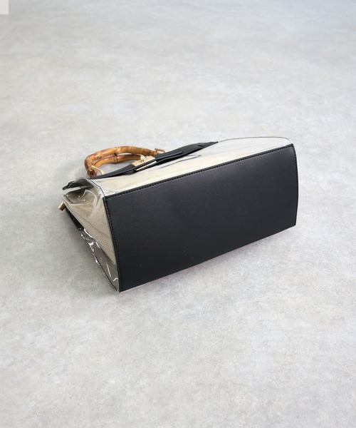 MIAN （ミアン）の「2wayクリアハンドバッグ【詳細動画あり】（ハンドバッグ・レディース・ブラック/ブラウン/グレイッシュベージュ・FREE）」の8枚目の写真