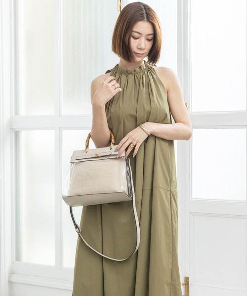 MIAN （ミアン）の「2wayクリアハンドバッグ【詳細動画あり】（ハンドバッグ・レディース・ブラック/ブラウン/グレイッシュベージュ・FREE）」の19枚目の写真