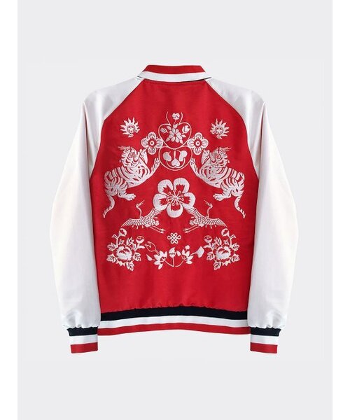 TEENY TIGER(ティーニータイガー)の「Traditional Embroidery Bomber Jacket Red(ブルゾン・レディース・その他・MEDIUM/SMALL)」の5枚目の写真