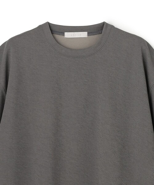 UNFILO（アンフィーロ）の「【オンオフ使える】さらさらドライ クリーンTEE（Tシャツ/カットソー・メンズ・ダークブラウン系/ブラック系/グレー系・MEDIUM/SMALL/X-LARGE/LARGE）」の9枚目の写真