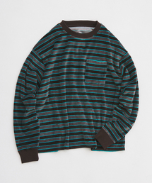 JOURNAL STANDARD relume | ベルベットタッチ ベロアボーダー ロンT(Tシャツ/カットソー)