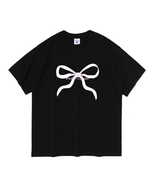 ROIDESROIS(ロワデロワ)の「リボンプリントオーバーサイズ半袖Tシャツ(ブラック)(Tシャツ/カットソー・レディース・その他・S/M/XL/2XL/L)」の11枚目の写真