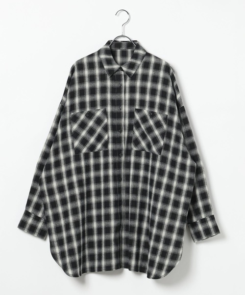 LEPSIM（レプシィム）の「チェックシャツチュニック　638752（シャツ/ブラウス・レディース・ブルー系その他/ブラック系その他/ブラウン系その他・FREE）」の22枚目の写真