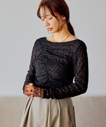 mysty woman | レースリバーシブルプルオーバー 643875(Tシャツ/カットソー)