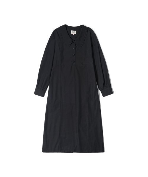 VANONE ATELIER(バノンアトリエ)の「A3462 Roussillon frill one-piece_Black(ワンピース・レディース・ブラック・M/S)」の2枚目の写真