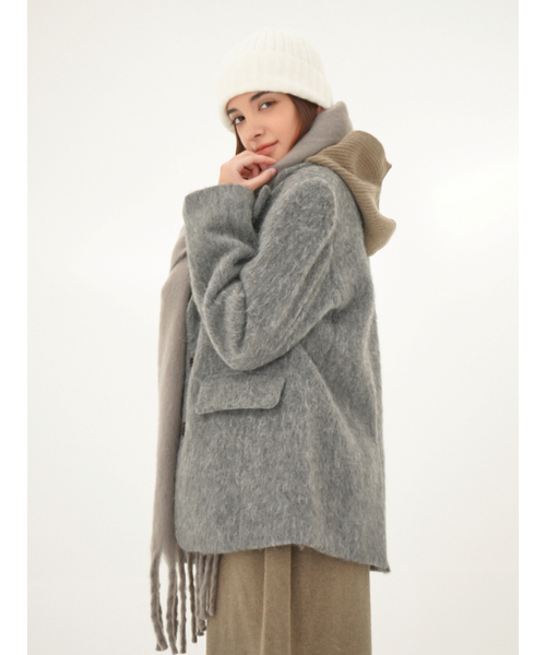 ACUD(アクド)の「Alpaca Fur Jacket Coat _Grey(その他アウター・レディース・グレー・M/S)」の4枚目の写真