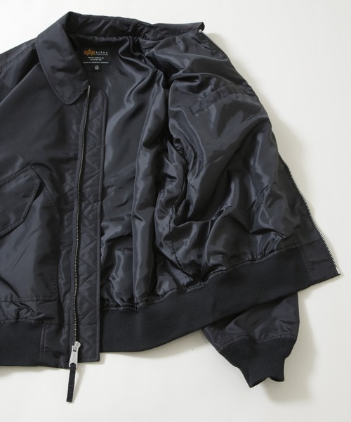Alpha Industries（アルファインダストリーズ）の「ALPHA INDUSTRIES/別注 CWU FLIGHT JACKET（ブルゾン・メンズ・ブラック・S/M/L）」の12枚目の写真