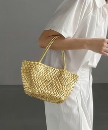 ONEP STAR（ワンピスター）の「編み込みデザインハンドバッグ×ミニバッグ付き（ハンドバッグ）」