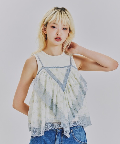 ANNA SUI NYC(アナ スイ エヌ ワイ シー)の「パネルレースキャミ(シャツ/ブラウス・レディース・オレンジ/ホワイト/ブラック・FREE)」の17枚目の写真